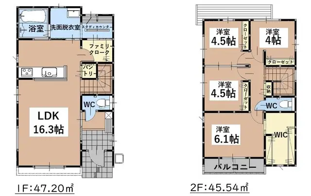 福岡市城南区片江1丁目 新築戸建 間取り図