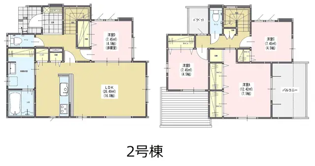 大野城市乙金2丁目 新築戸建 間取り図