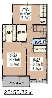 福岡市南区大池1丁目 新築戸建 間取り図