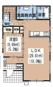 福岡市南区大池1丁目 新築戸建 間取り図