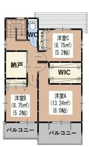 福岡市南区大池1丁目 新築戸建 間取り図