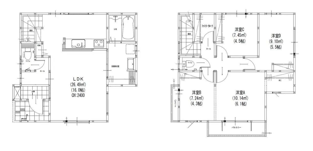 福岡市早良区小田部1丁目 新築戸建 間取り図