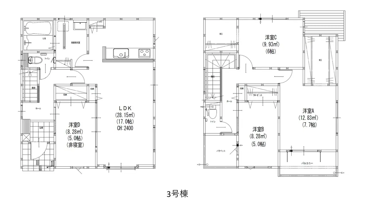 糸島市前原駅南1丁目 新築戸建 間取り図