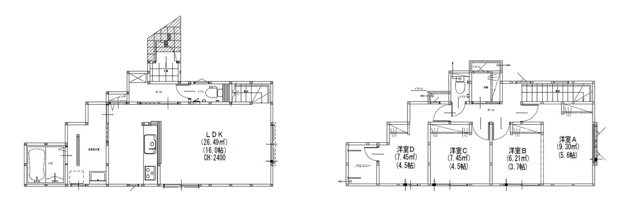 糟屋郡志免町南里3丁目 新築戸建 間取り図