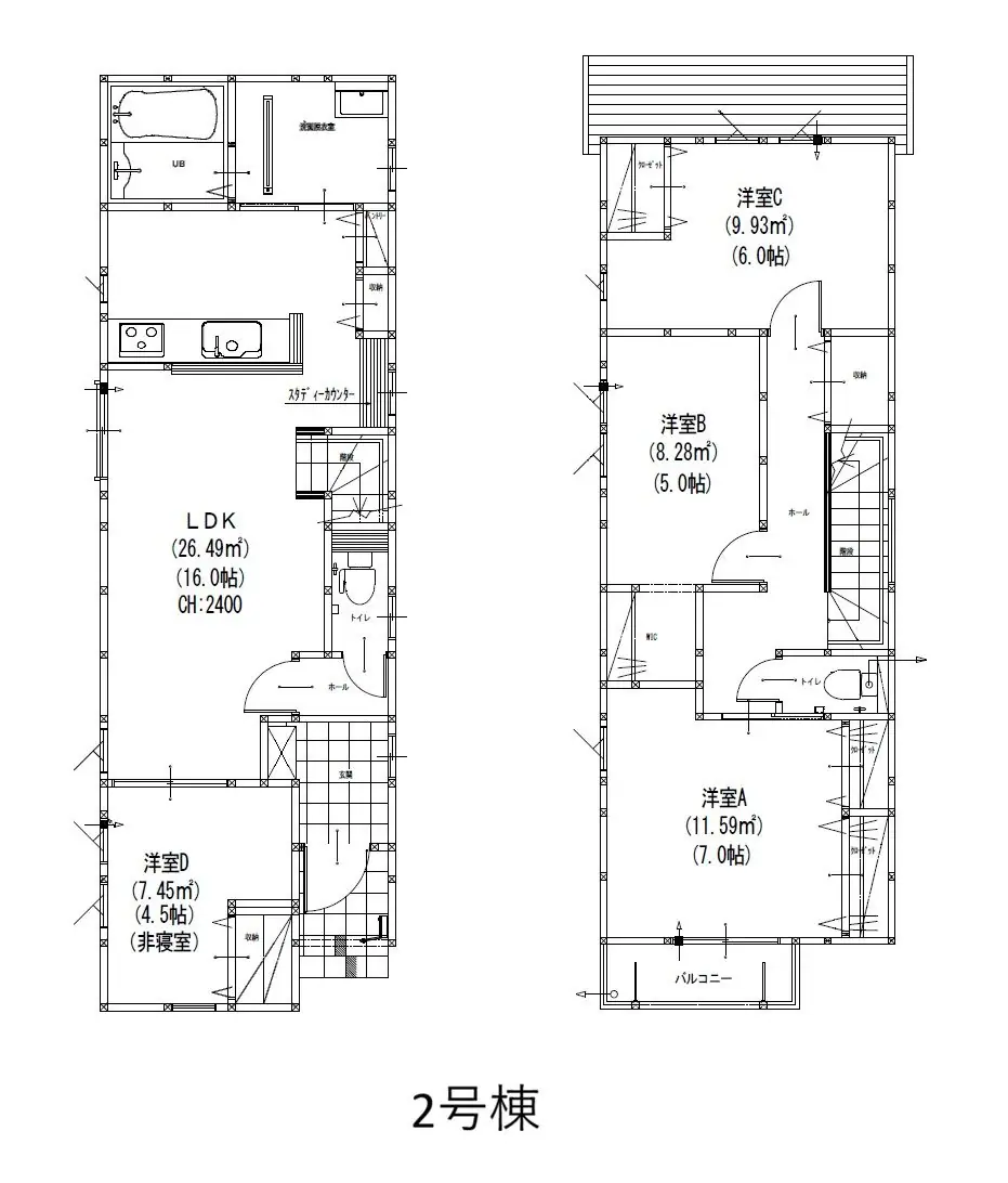 福岡市早良区次郎丸4丁目 新築戸建 間取り図