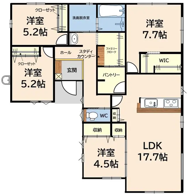 筑前町篠隈 新築戸建 間取り図