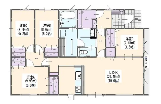 糟屋郡篠栗町和田4丁目 新築戸建 間取り図