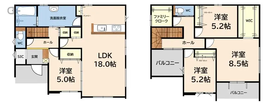 筑紫野市原 新築戸建 間取り図