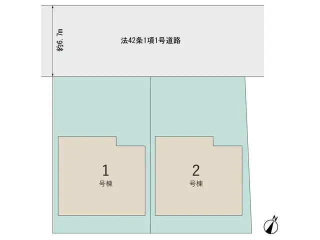 福岡市東区名島5丁目 新築戸建（全2棟） 間取り図