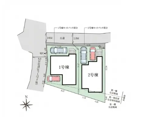 福岡市南区屋形原5丁目 新築戸建（全2棟） 間取り図