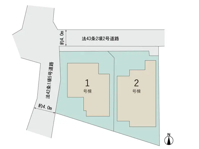 福岡市南区屋形原5丁目 新築戸建（全2棟） 間取り図