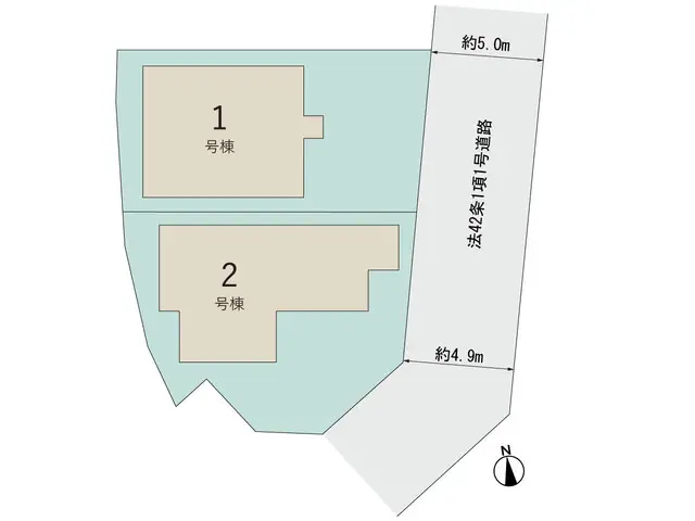 福岡市南区西長住3丁目 新築戸建（全2棟） 間取り図