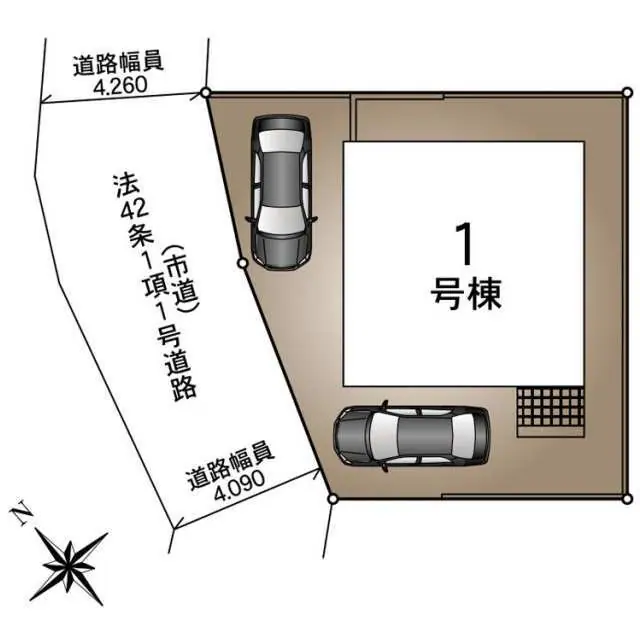 福岡市南区大平寺1丁目 新築戸建 間取り図