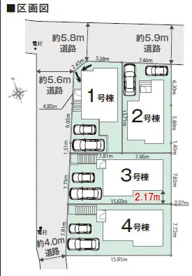 福岡市南区若久6丁目 新築戸建（全4棟） 間取り図
