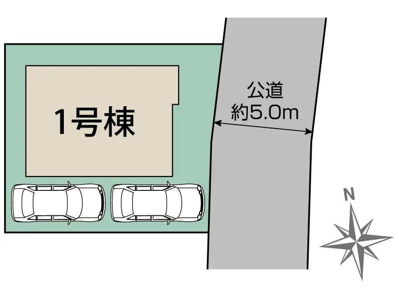 福岡市西区野方5丁目 新築戸建 間取り図