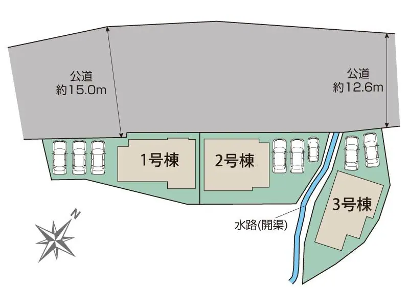 糟屋郡宇美町神武原1丁目 新築戸建（全3棟） 間取り図