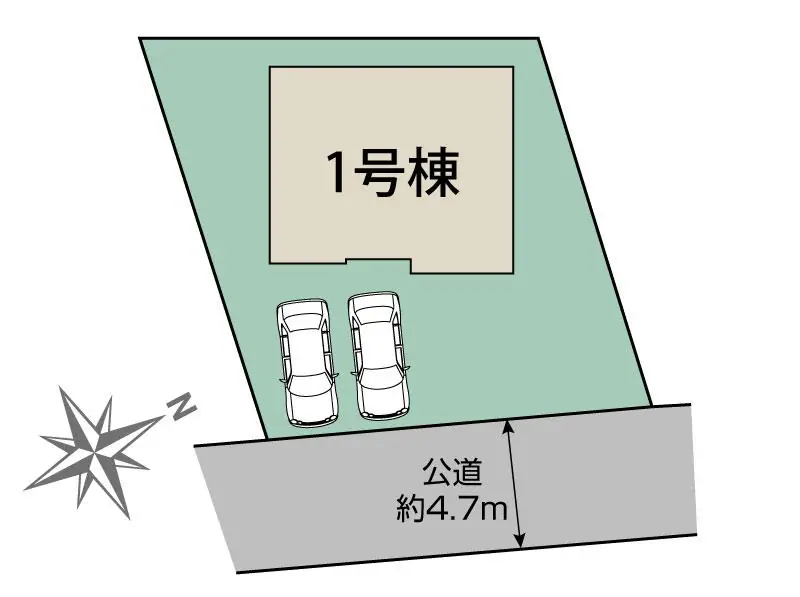 糟屋郡志免町片峰中央3丁目 新築戸建 間取り図