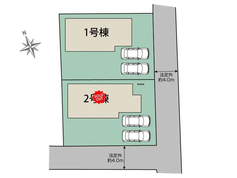 古賀市千鳥2丁目 新築戸建（全2棟） 間取り図
