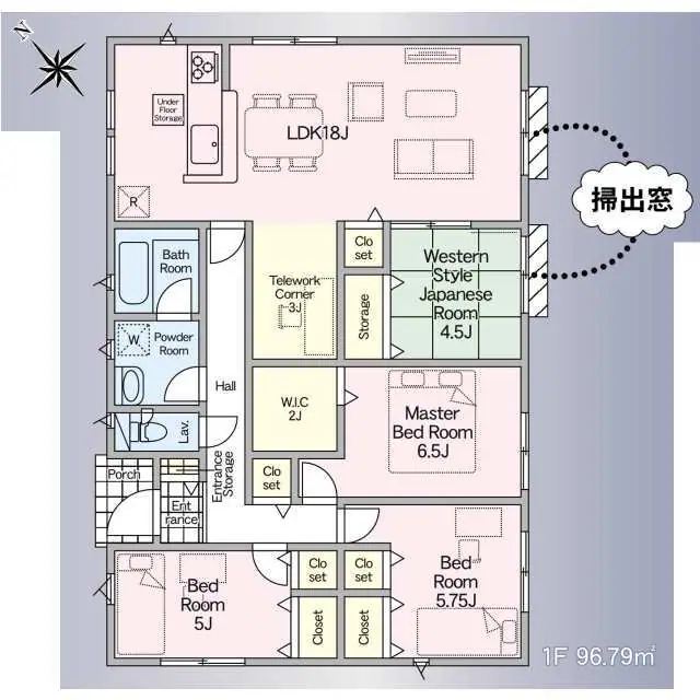 春日市白水池1丁目 新築戸建 間取り図