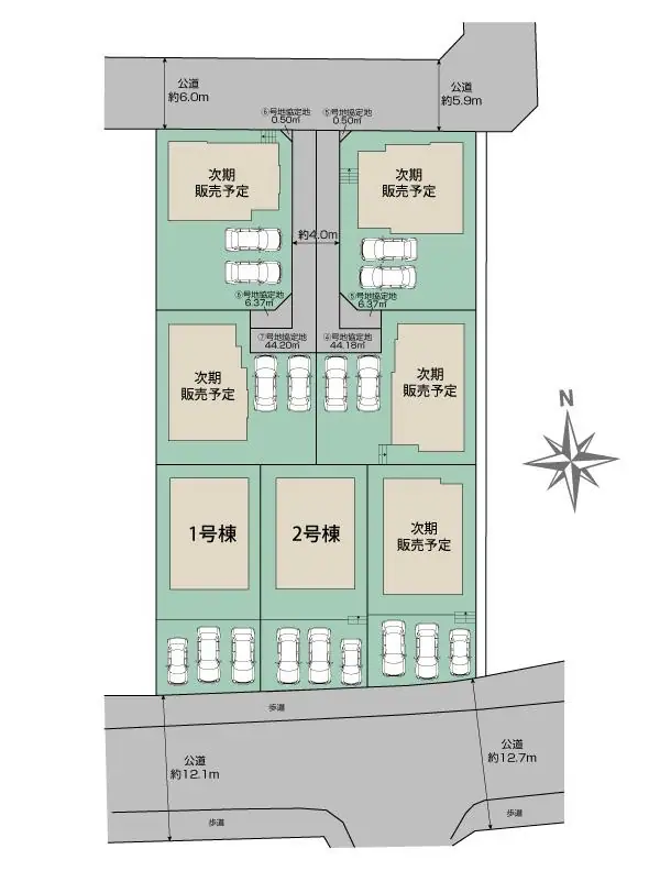 大野城市大城3丁目 新築戸建（全7棟） 間取り図