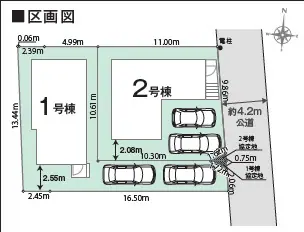 筑紫野市二日市北6丁目 新築戸建（全2棟） 間取り図