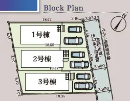 太宰府市吉松1丁目 新築戸建（全3棟） 間取り図
