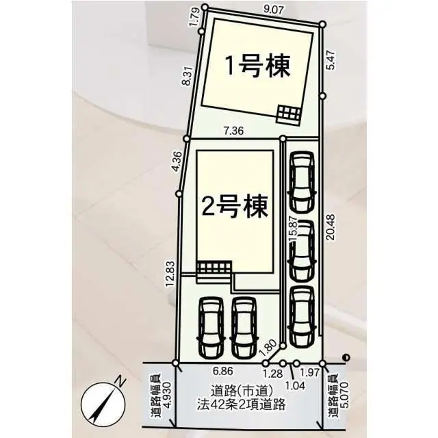 久留米市荒木町白口字蓮輸 新築戸建（全2棟） 間取り図