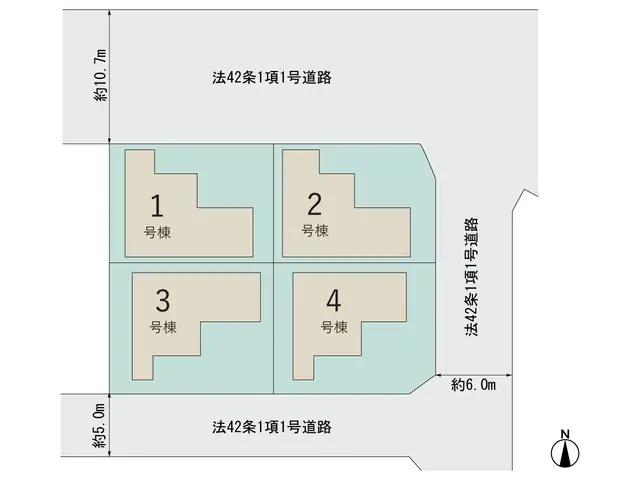 福岡市東区西戸崎5丁目 新築戸建（全4棟） 間取り図