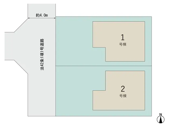 福岡市西区愛宕南1丁目 新築戸建（全2棟） 間取り図