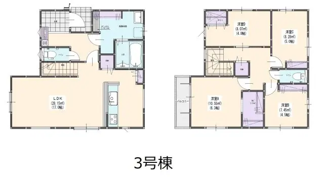 福岡市南区和田4丁目 新築戸建 間取り図