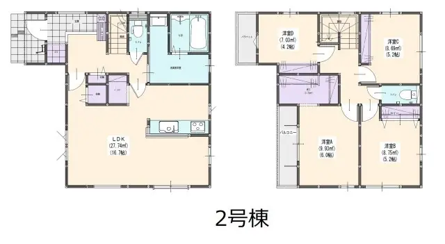 福岡市南区和田4丁目 新築戸建 間取り図