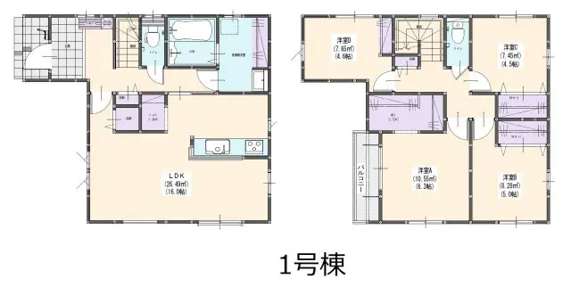 福岡市南区和田4丁目 新築戸建 間取り図
