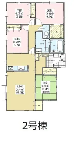 福岡市西区上山門2丁目 新築戸建 間取り図
