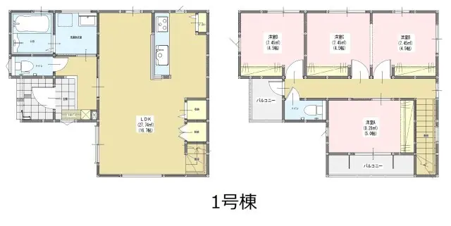 福岡市城南区東油山1丁目 新築戸建 間取り図