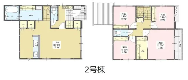 福岡市城南区片江2丁目 新築戸建 間取り図