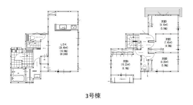 福岡市早良区次郎丸4丁目 新築戸建 間取り図
