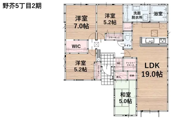 福岡市早良区野芥5丁目 新築戸建 間取り図