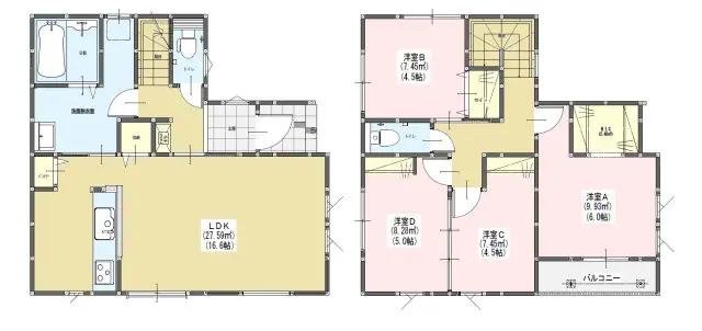 福岡市早良区田村5丁目 新築戸建 間取り図