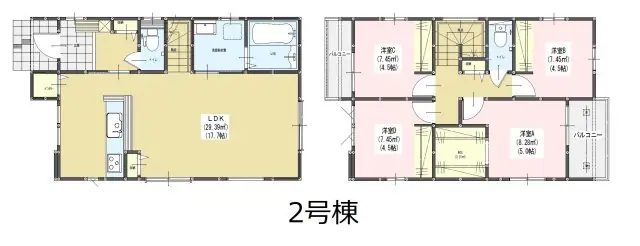 福岡市早良区内野5丁目 新築戸建 間取り図