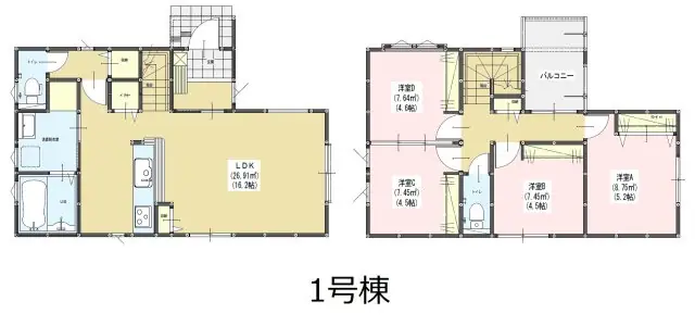福岡市早良区内野5丁目 新築戸建 間取り図