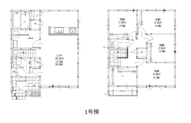 糟屋郡須恵町糟屋郡須惠町大字上須惠 新築戸建 間取り図