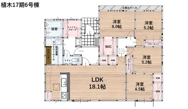 糟屋郡須恵町糟屋郡須惠町大字植木 新築戸建 間取り図