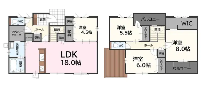 糟屋郡新宮町湊 新築戸建 間取り図