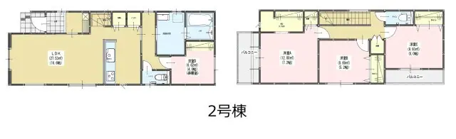 春日市白水ヶ丘2丁目 新築戸建 間取り図