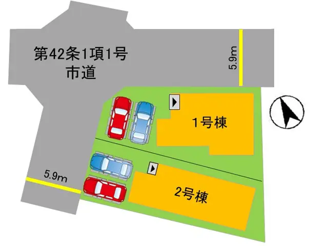 春日市白水ヶ丘2丁目 新築戸建 間取り図