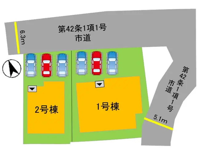 太宰府市梅ケ丘1丁目 新築戸建 間取り図
