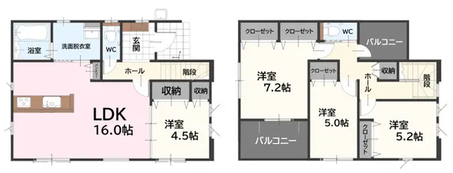 古賀市千鳥6丁目 新築戸建 間取り図