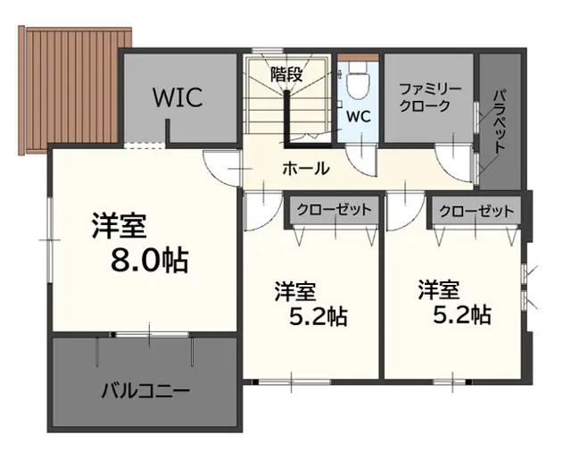宗像市徳重 新築戸建 間取り図