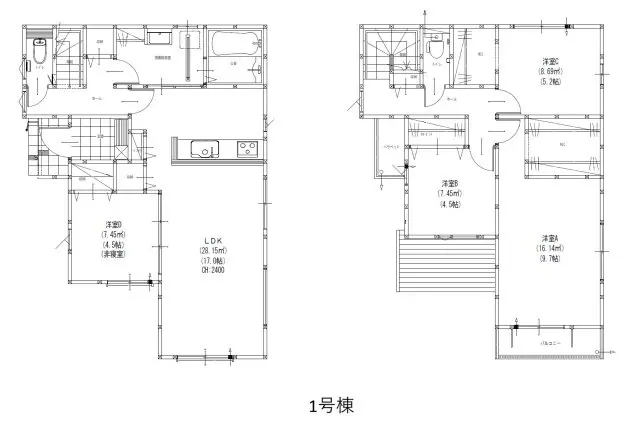 糸島市前原駅南1丁目 新築戸建 間取り図
