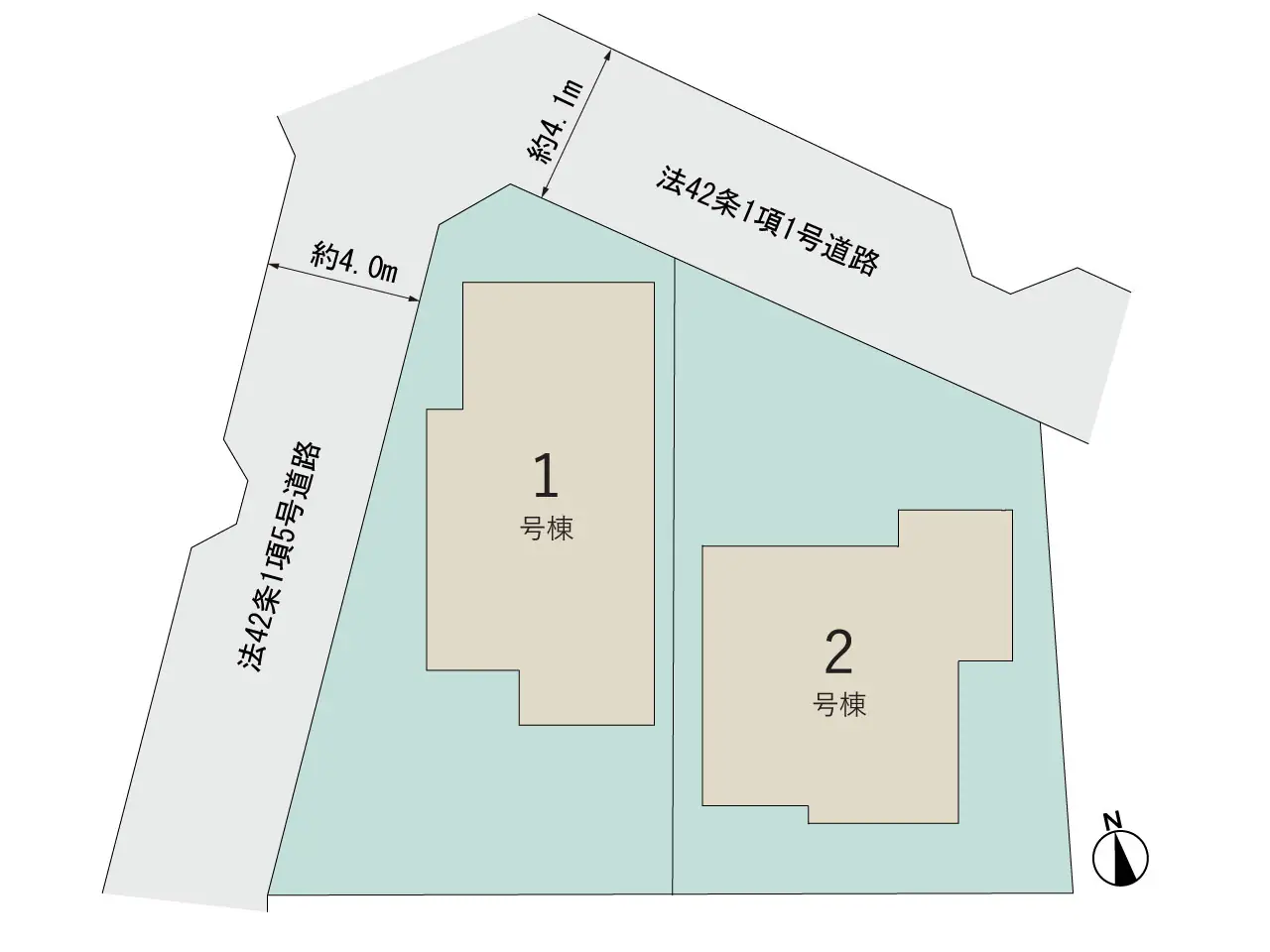 福岡市東区若宮2丁目 新築戸建（全2棟） 間取り図